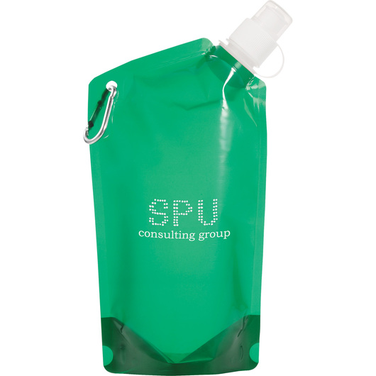 Foldable Water Pouches Translucent Green